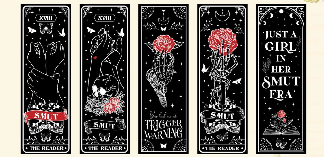 FLOWERS BOOKMARKS SET OF 5