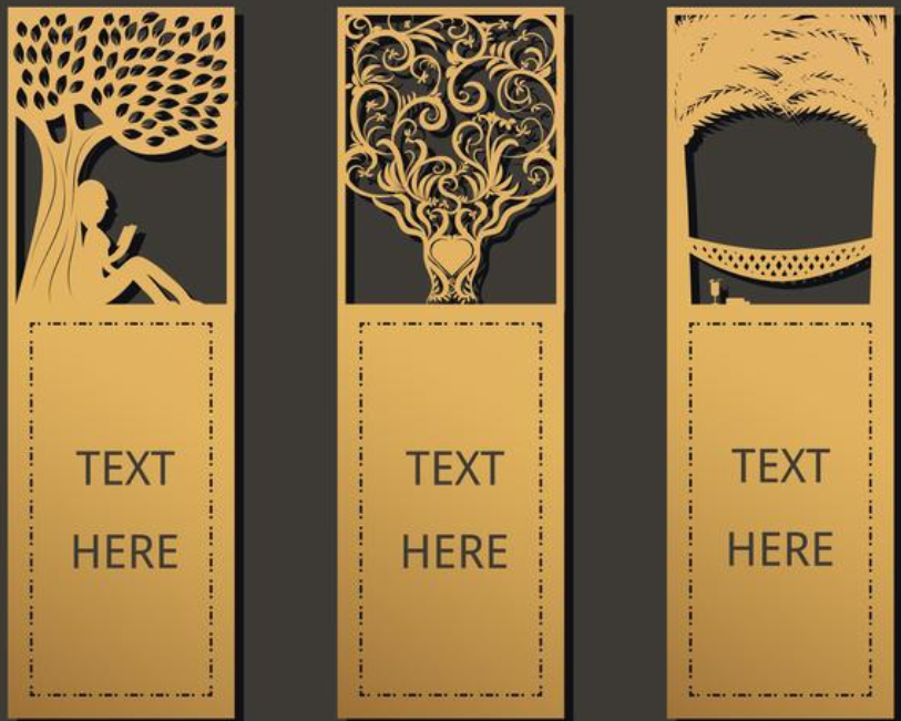FLOWERS BOOKMARKS SET OF 5