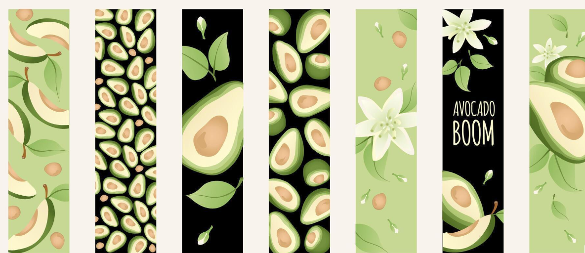 FLOWERS BOOKMARKS SET OF 5  