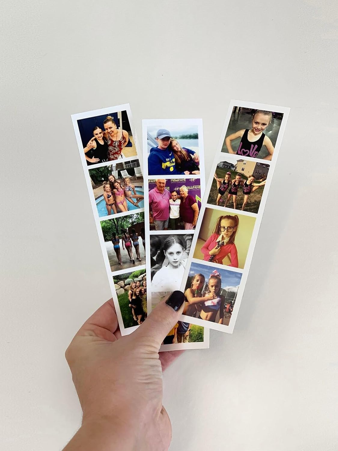 Personalised Black Photobooth Strips - Memories in Frames 9 Strip Collection