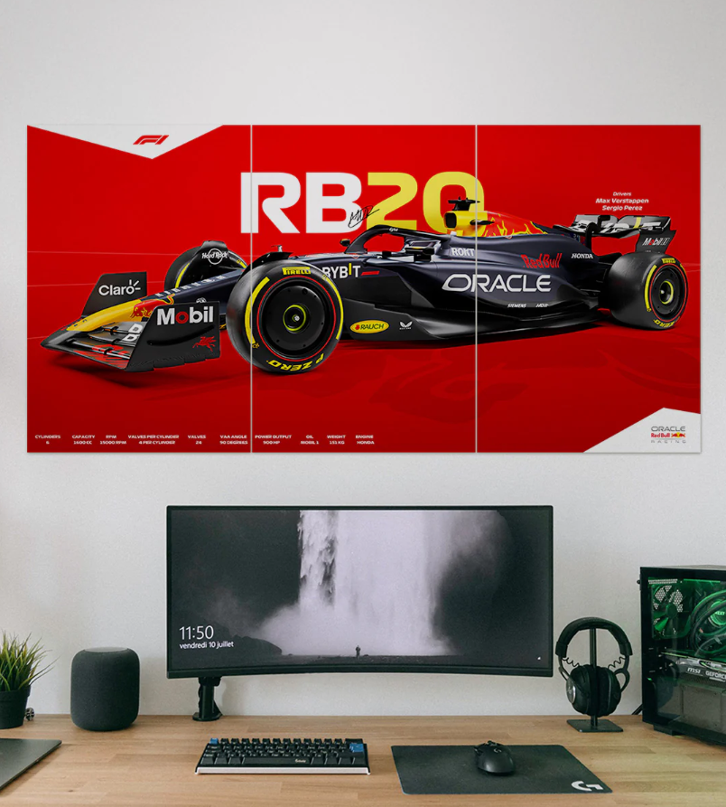 RB20 x RedBull Racing Formula-1-3-piece-set