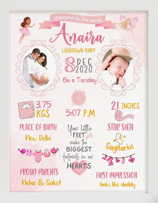 NEW BORN BABY FRAME
