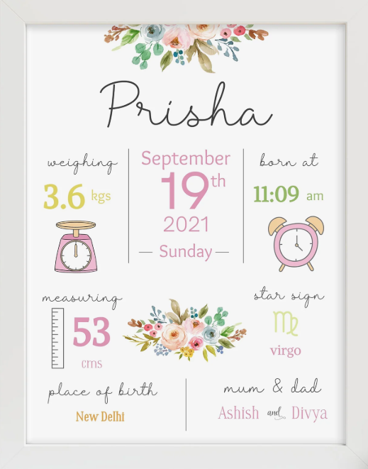 NEW BORN BABY FRAME DESIGN 4
