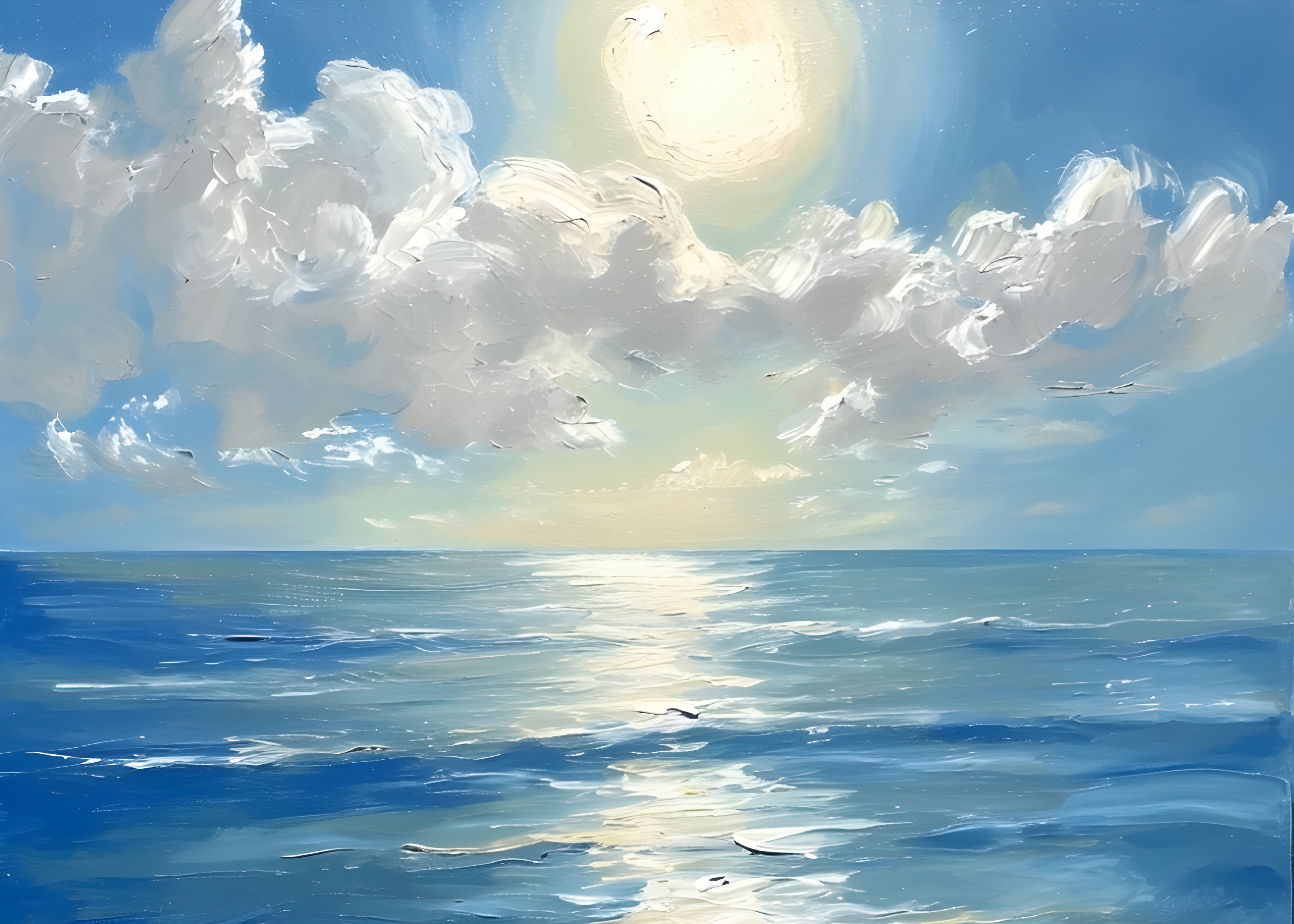 BEACH SIDE POSTER CLOUDS