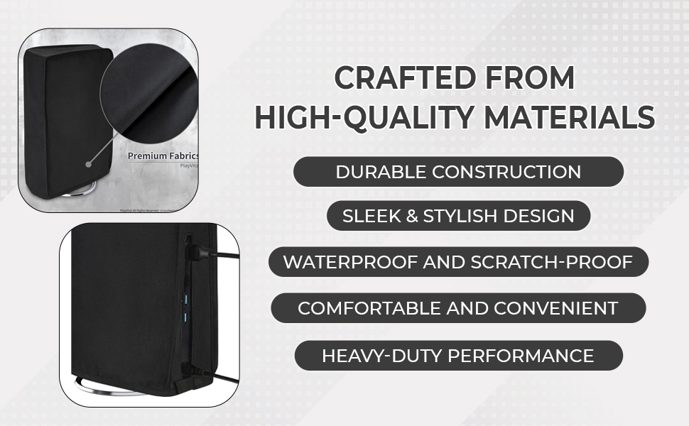 Waterproof Protective Sleeve for PS5 Console – Anti-Scratch, Dust Guard, Durable Cover for PS cansole Easy Installation, Non-Slip Design, Aesthetic Enhancement.(40X29.5X11.5 CM)