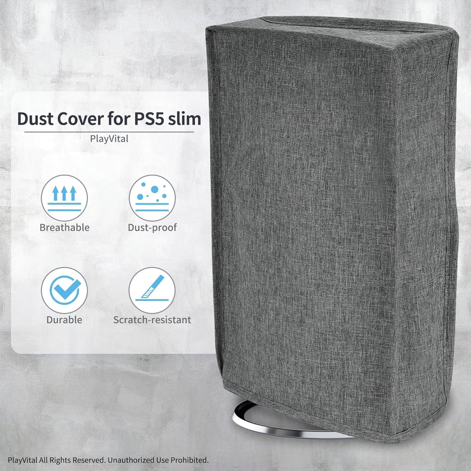 Waterproof Protective Sleeve for PS5 Console – Anti-Scratch, Dust Guard, Durable Cover for PS cansole Easy Installation, Non-Slip Design, Aesthetic Enhancement.(40X29.5X11.5 CM)