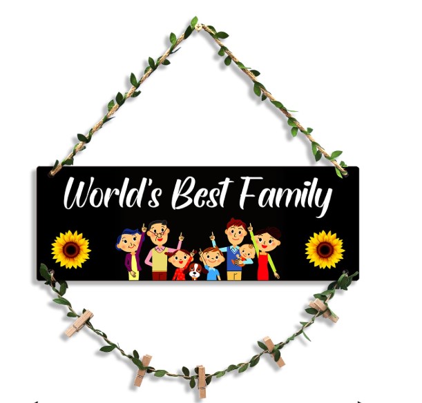 Artworks Photo Frames For Wall Decoration | Wall Decoration Items for Living Room |Memories Wall Hanging | Unique Home Decor Items | Photo Hanging Clips And Rope | Room Decor Items |