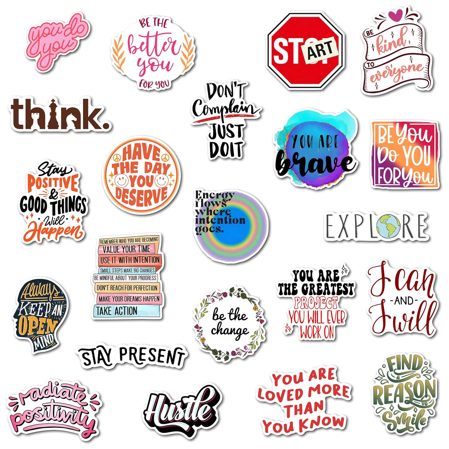Motivation Magnets - Uplifting Designs for Home and Office, Durable Fridge Magnets, Ideal Inspirational Gifts (Set of 26)