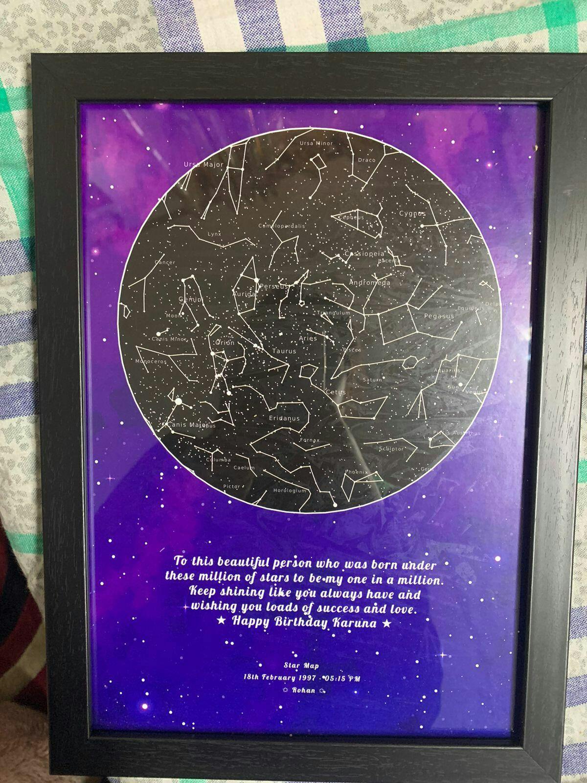 Star Map Customized Frame