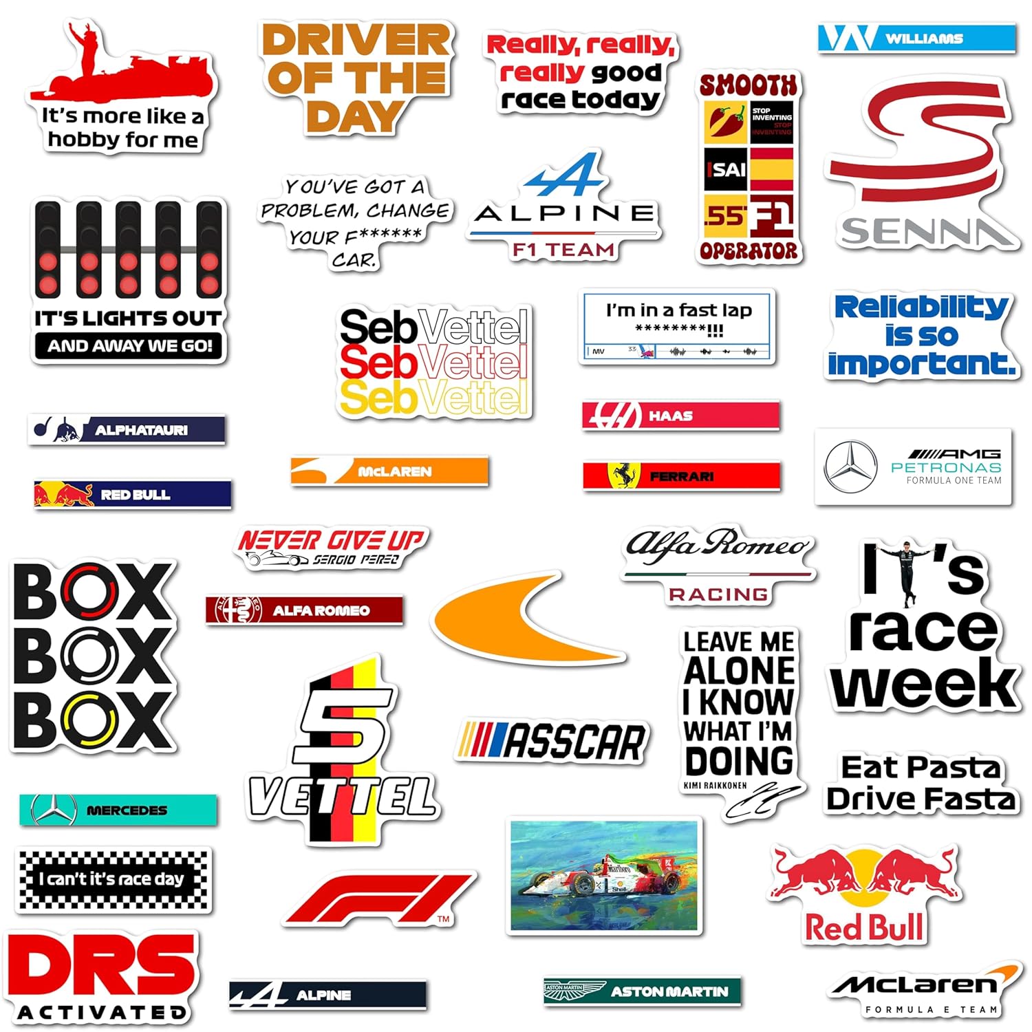Ultimate F1 Racing Fridge Magnet Set - High-Speed Formula 1 Designs, Perfect for Magnetic Surface, Durable Magnets for True Racing Fans (Set of 27)