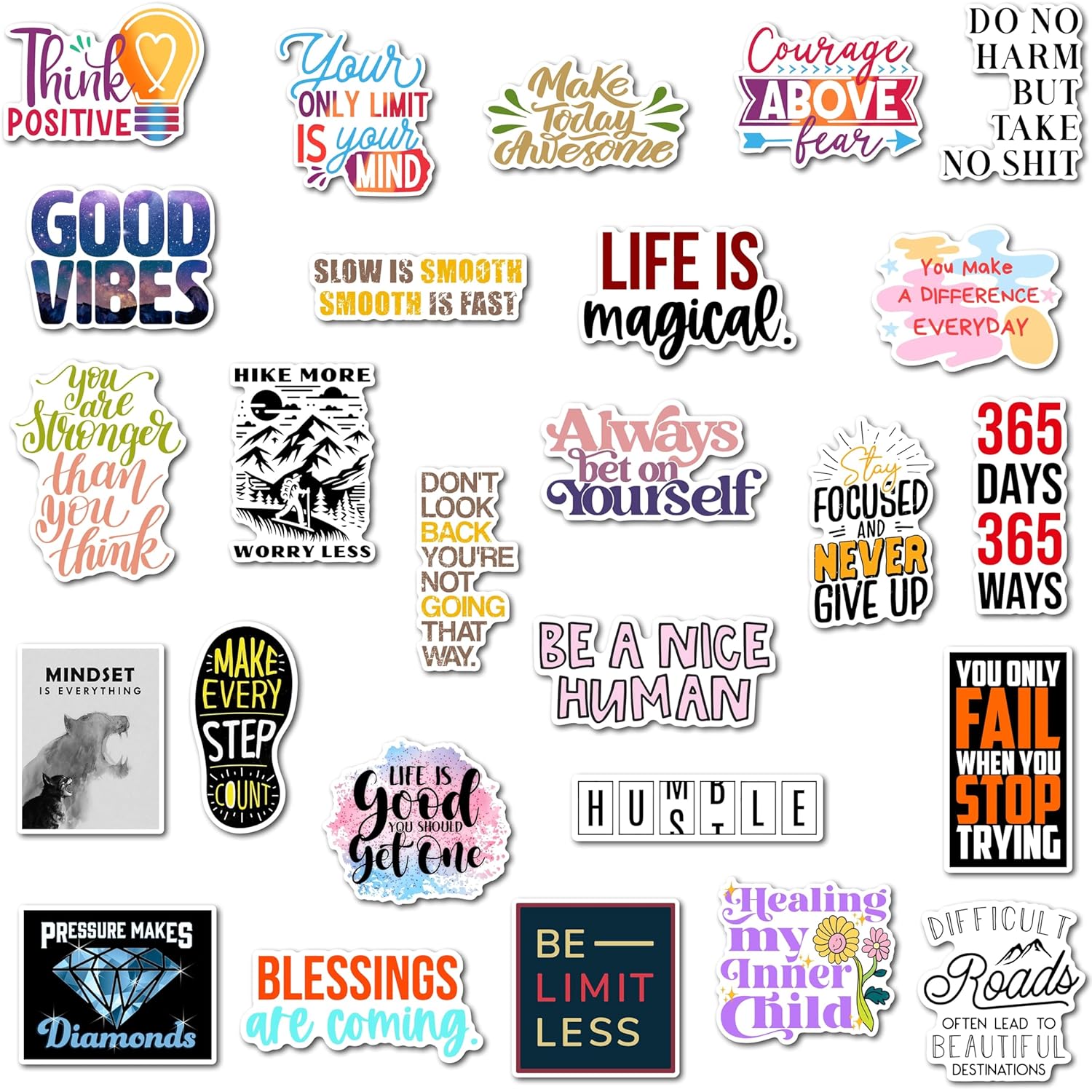 Motivation Magnets - Uplifting Designs for Home and Office, Durable Fridge Magnets, Ideal Inspirational Gifts (Set of 26)