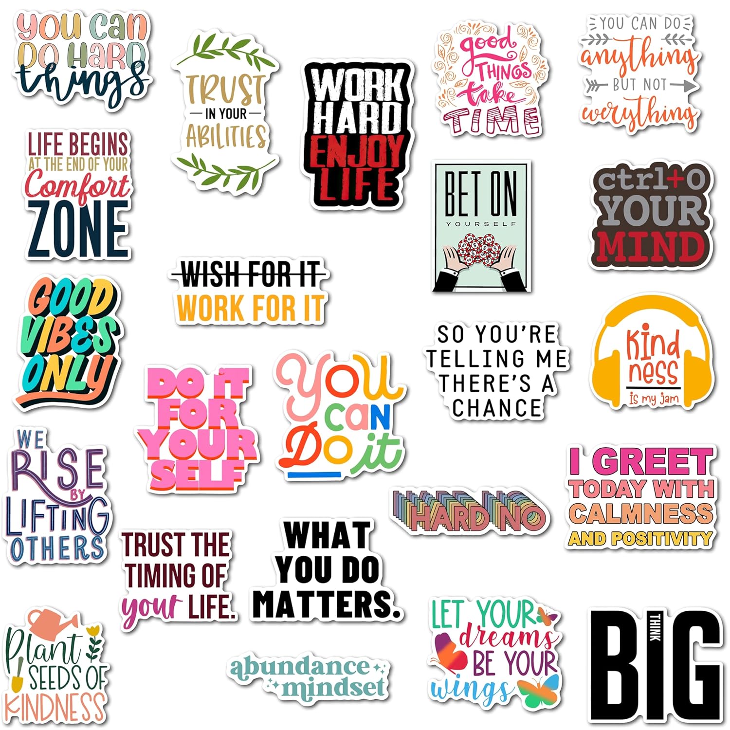 Motivation Magnets - Uplifting Designs for Home and Office, Durable Fridge Magnets, Ideal Inspirational Gifts (Set of 26)