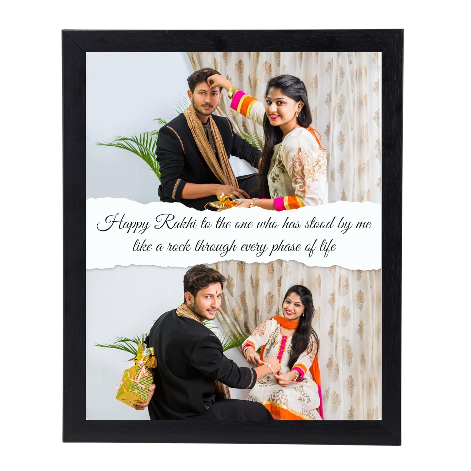 Personalized Customized Frame for your Brother or Sister on Rakshabandhan