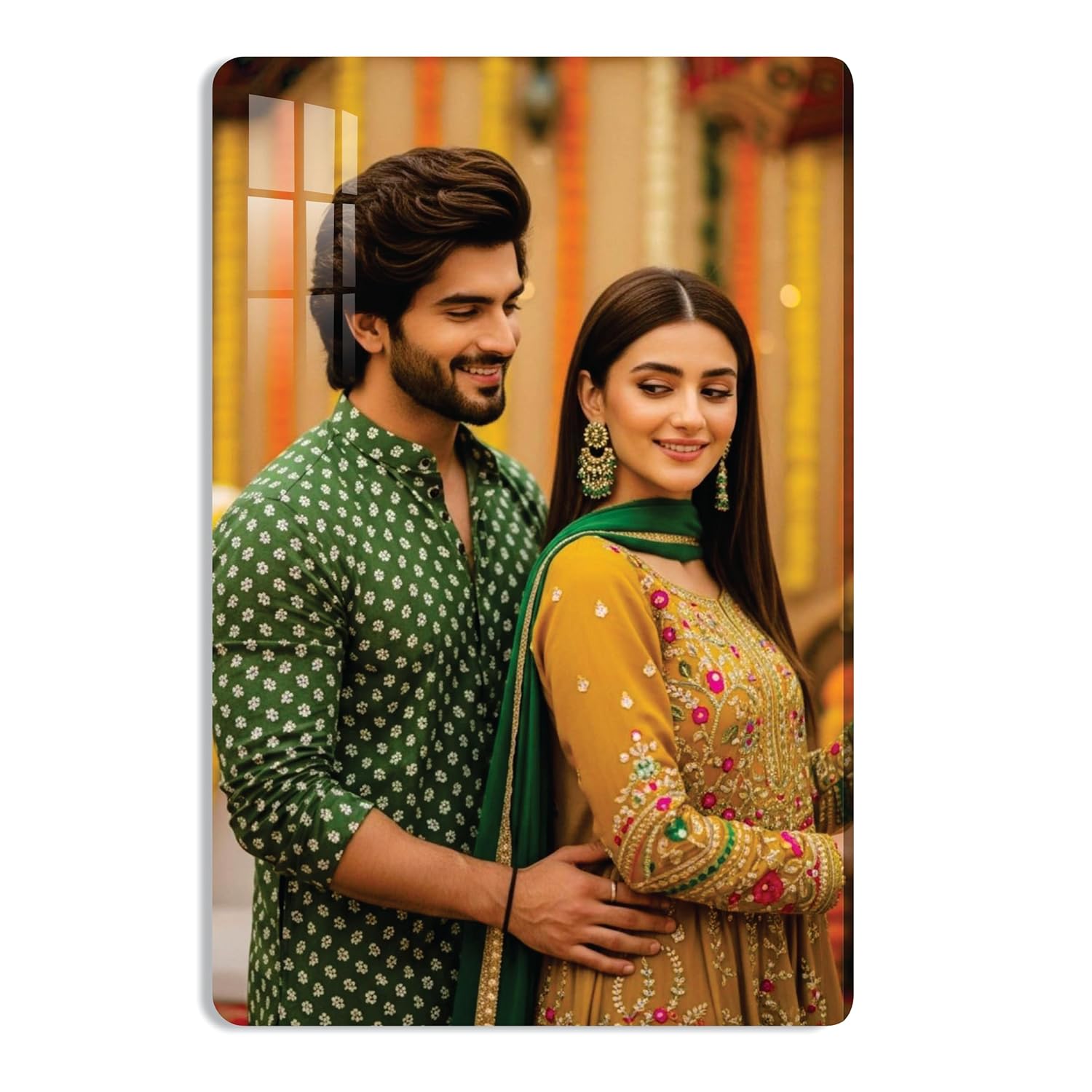 Customized Acrylic Photo Frame | Personalized Photo Frame with Photo | Clear Frameless Wall Poster Frame | Customized Gift for Anniversary, Birthday | 12x8 Inches Picture Frame