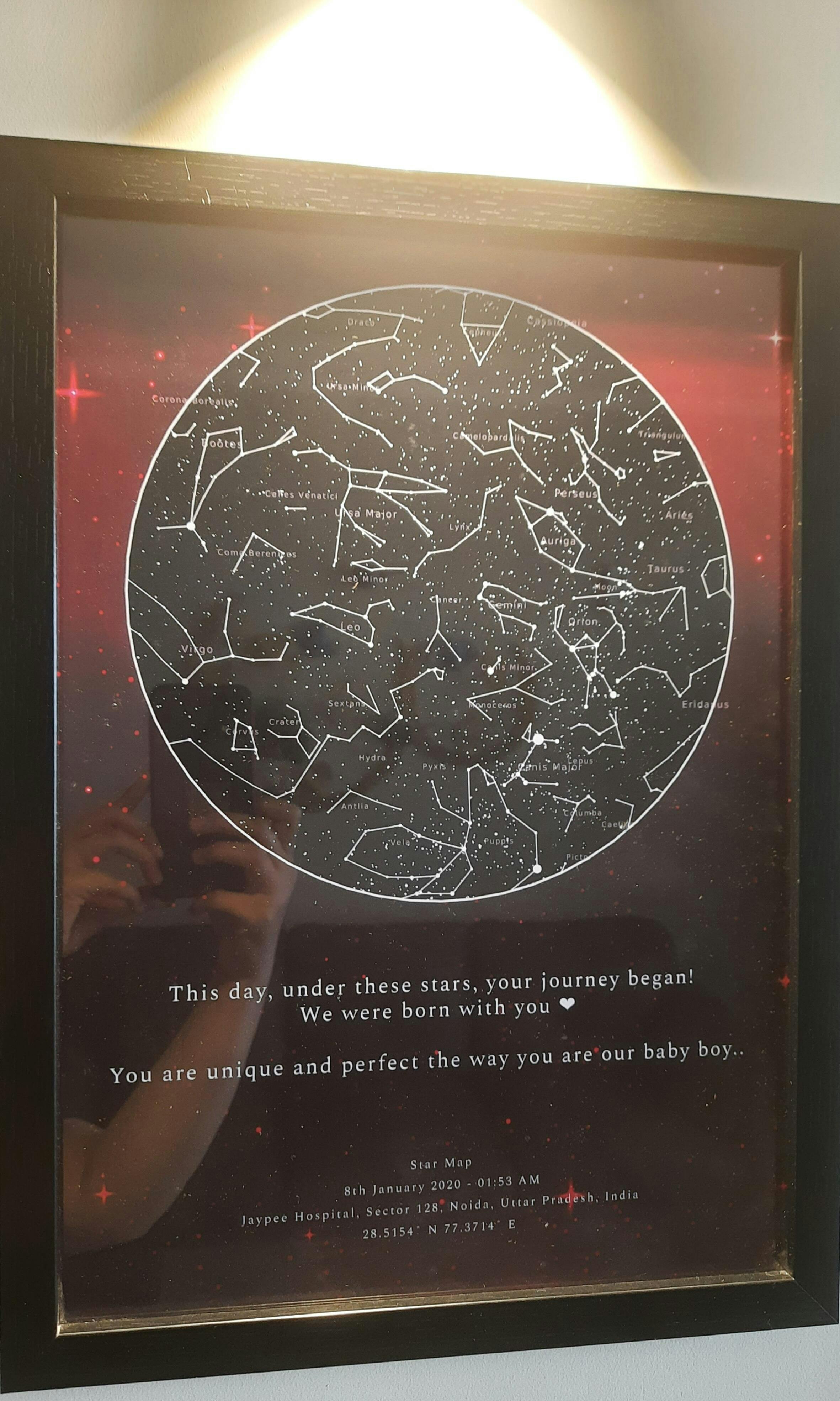 Star Map Customized Frame