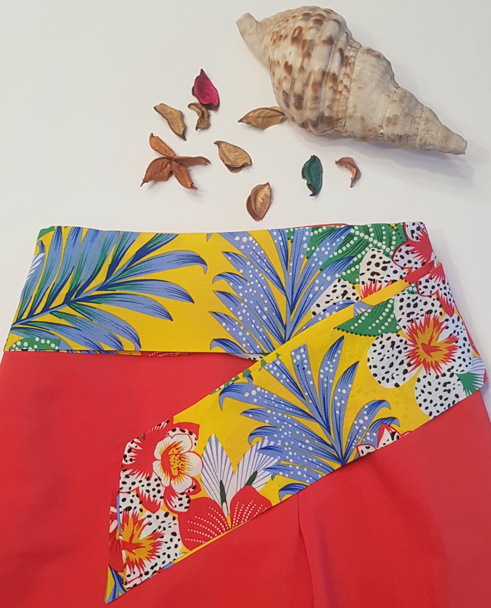 Yellow Tropical print