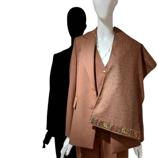 Thin woolen cashmere print