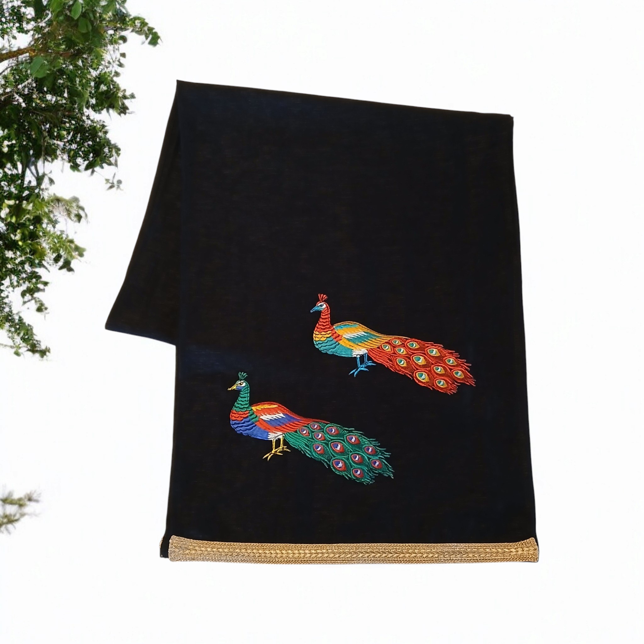 Black peacock (linen)