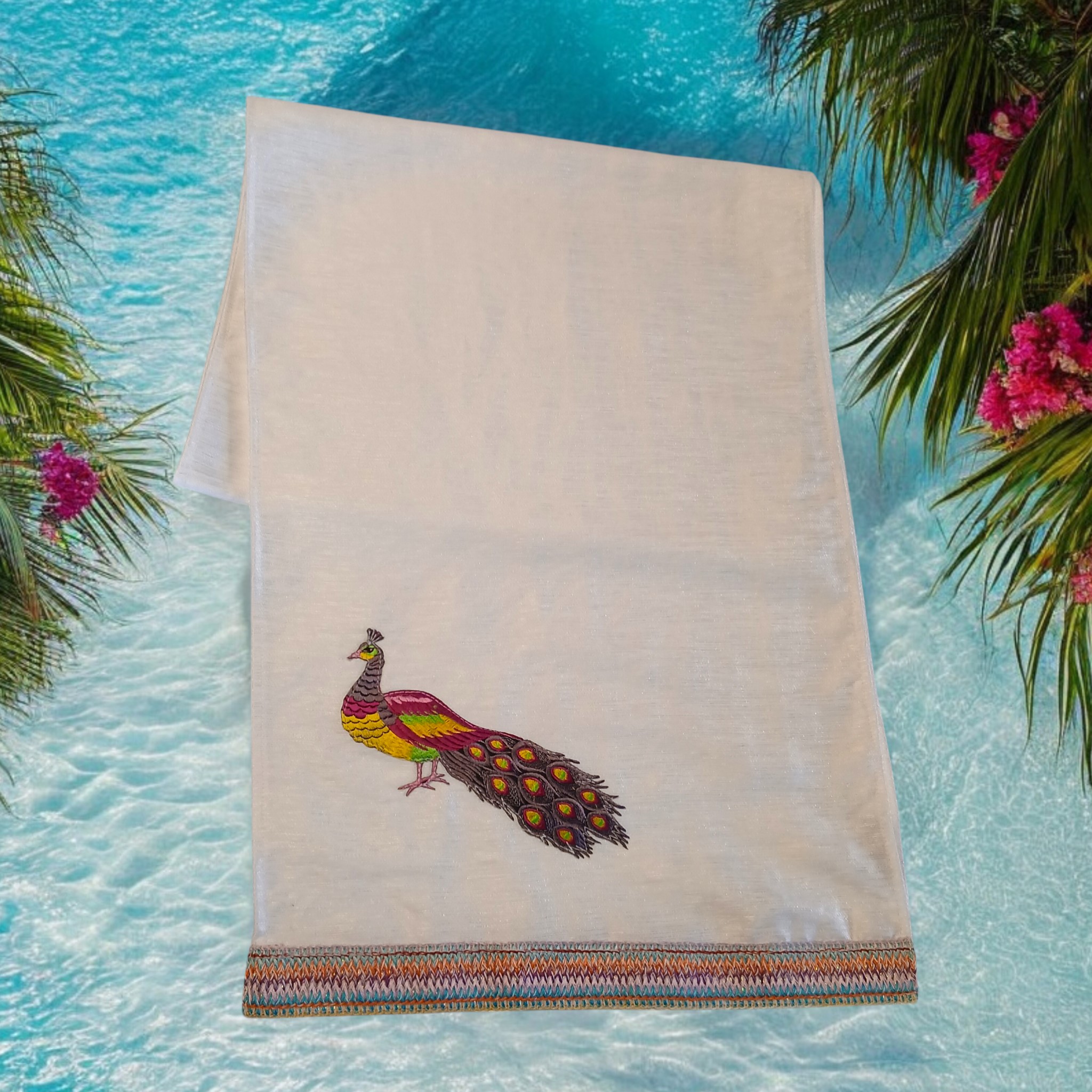 White peacock (linen)
