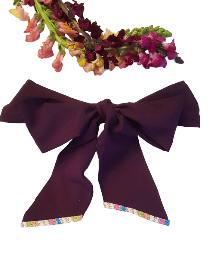 Burgundy with a twist print