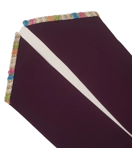 Burgundy with a twist print