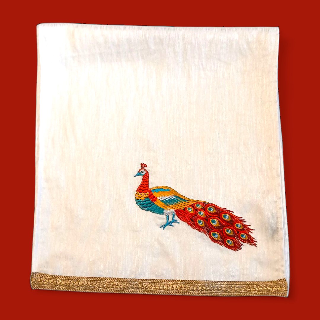 White peacock (linen)