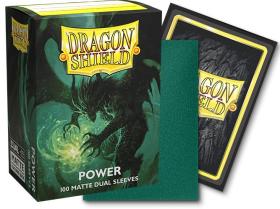 	 Dragon Shield - 100 protège-cartes standard Dual Mat - Power