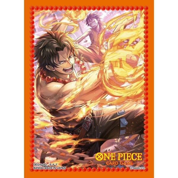 Official Card Sleeves 10 Portgas D. Ace - ONE PIECE Card Game 70 sleeves