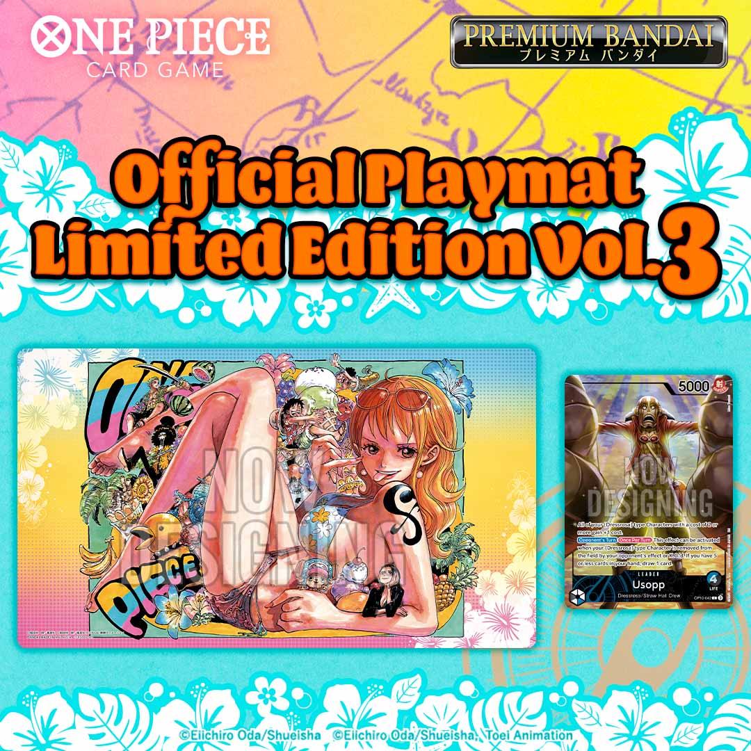 One Piece CG - Tapis de Jeu + 1 Carte Promo - Limited Edition Vol.3