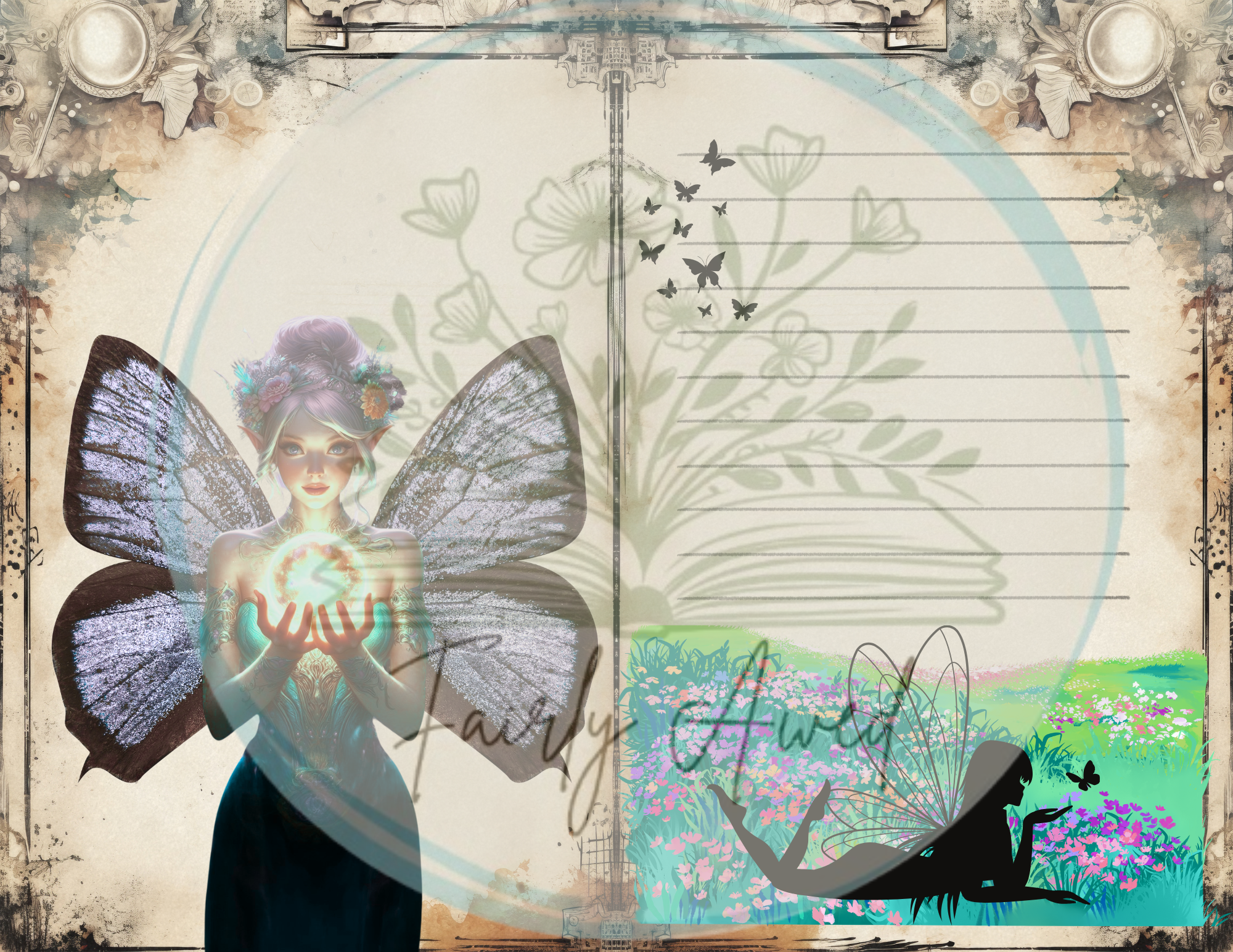 "A Fairy Tale" Journal Pages