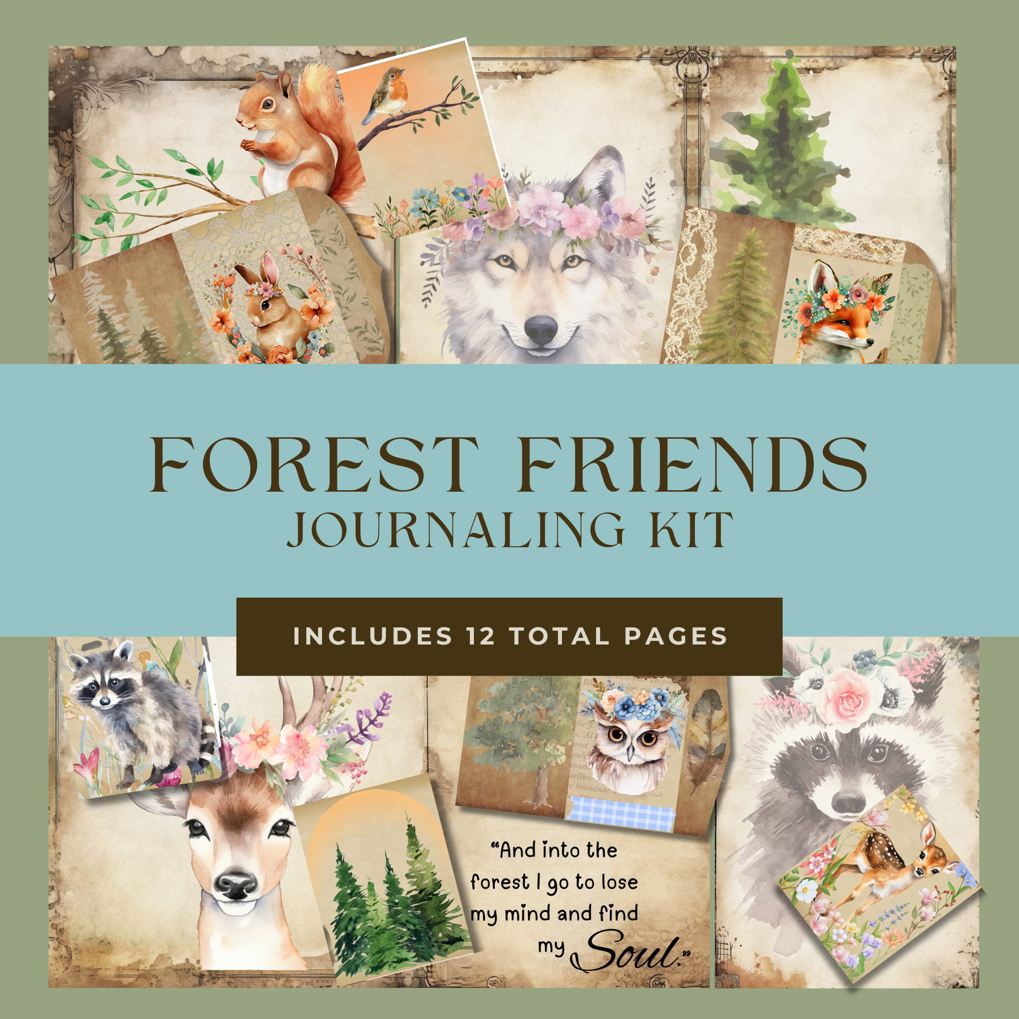 Forest Friends Journaling Kit