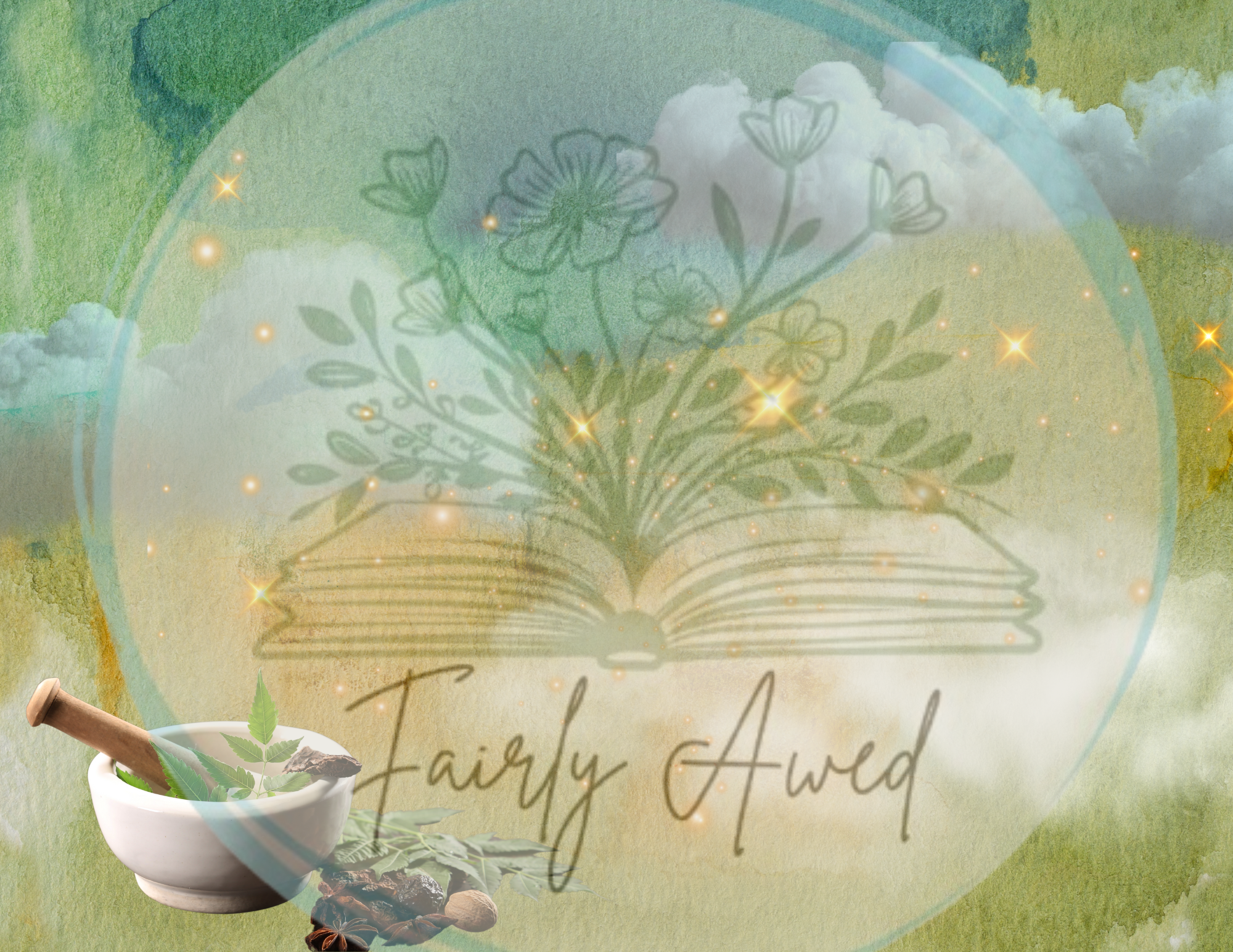 "Green Witch Vibes" Background Papers