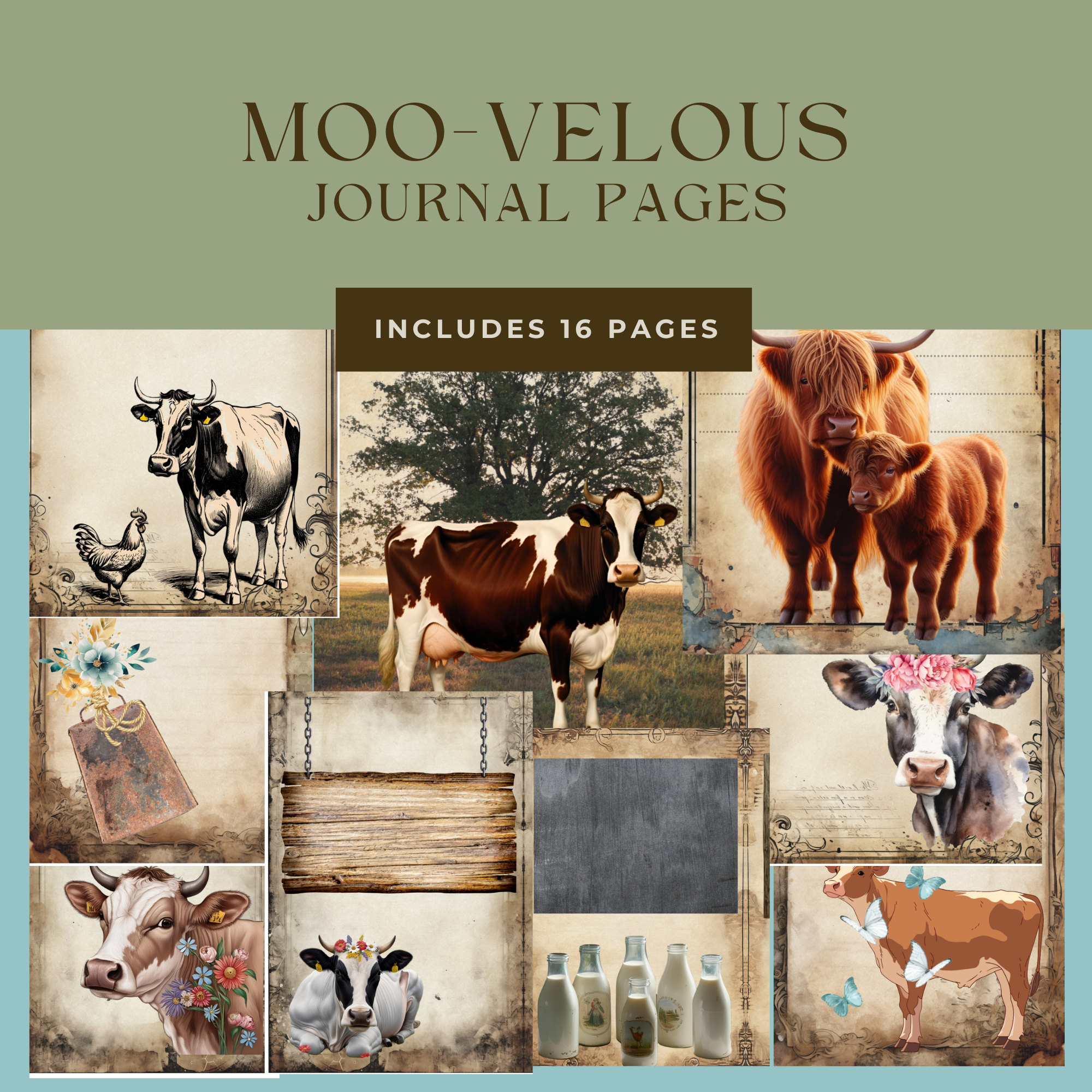 Moo-velous Journal Pages