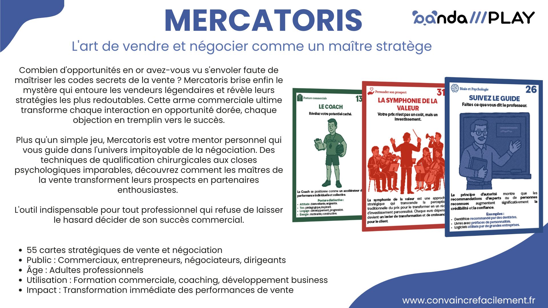 Mercatoris, Deck de cartes