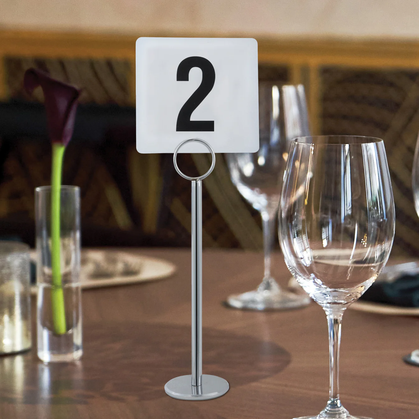 Porta números de mesa 8, 12, 15 y 18 in