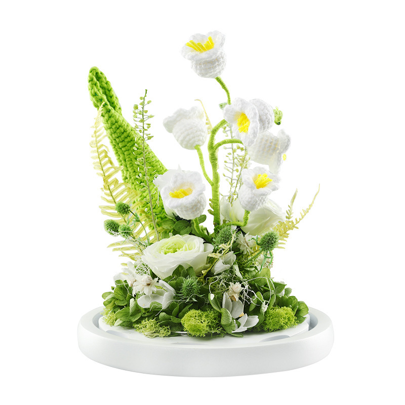Lily of the valley in glass