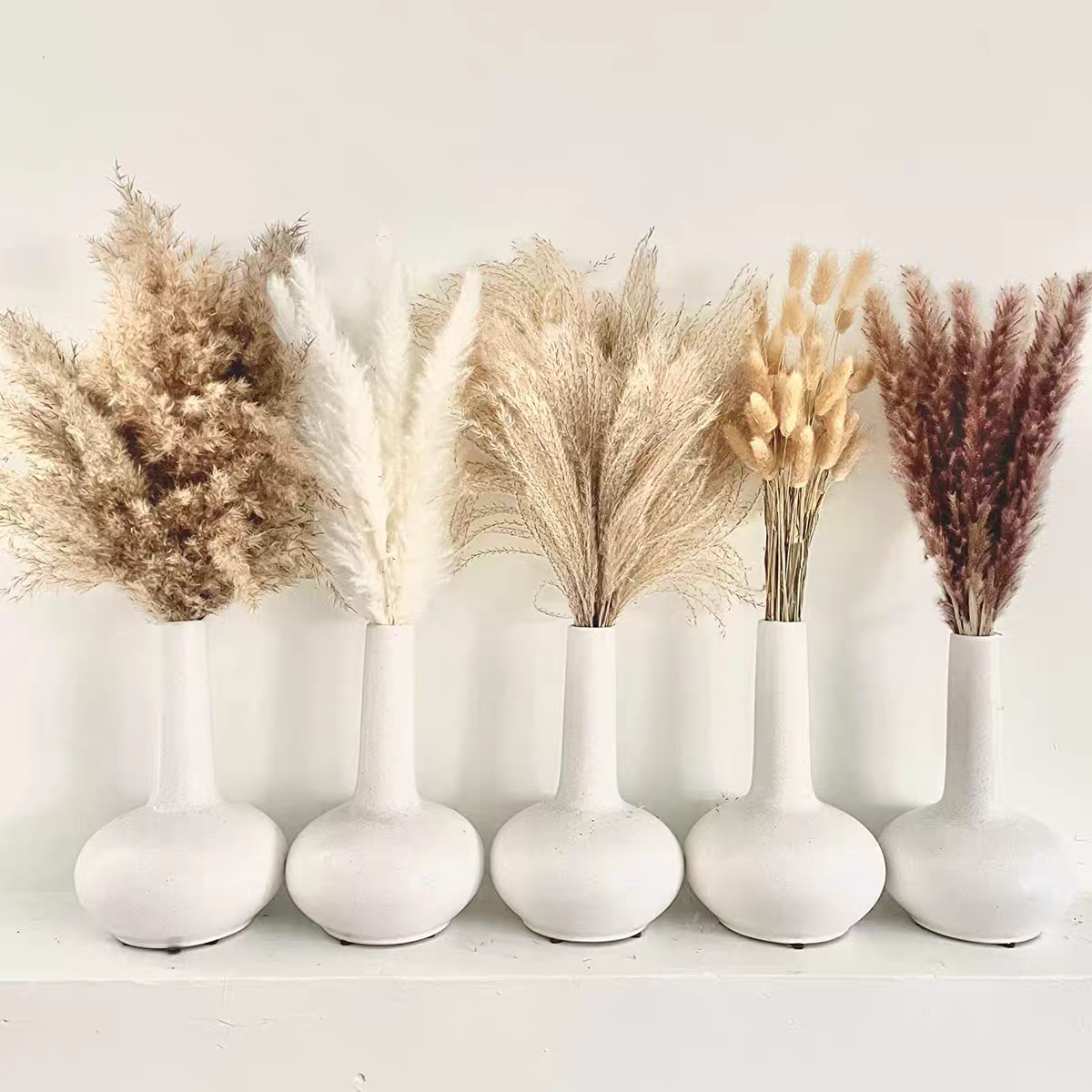 110pcs pampas grass bouquet