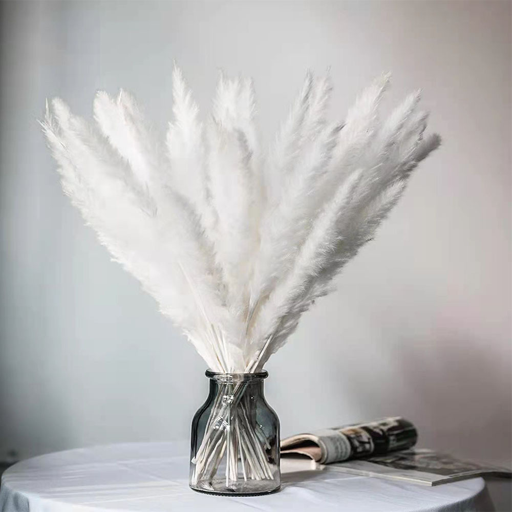 30pcs White pampas bouquet