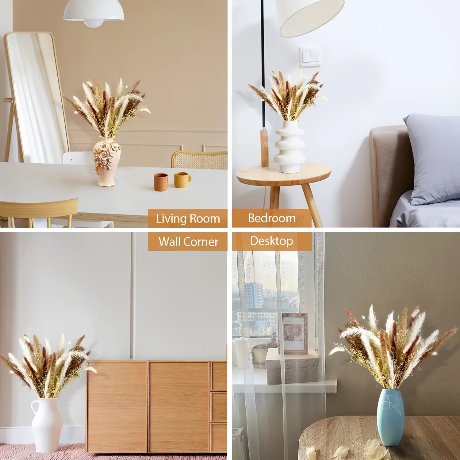 80pcs pampas grass bouquet