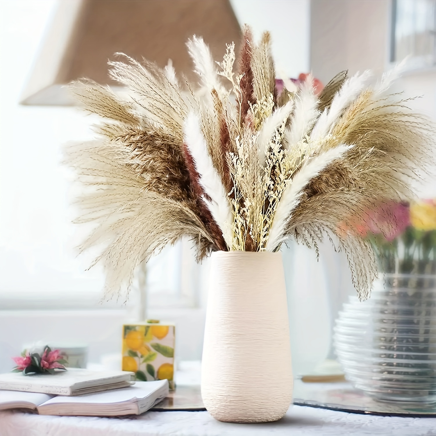 80pcs pampas grass bouquet