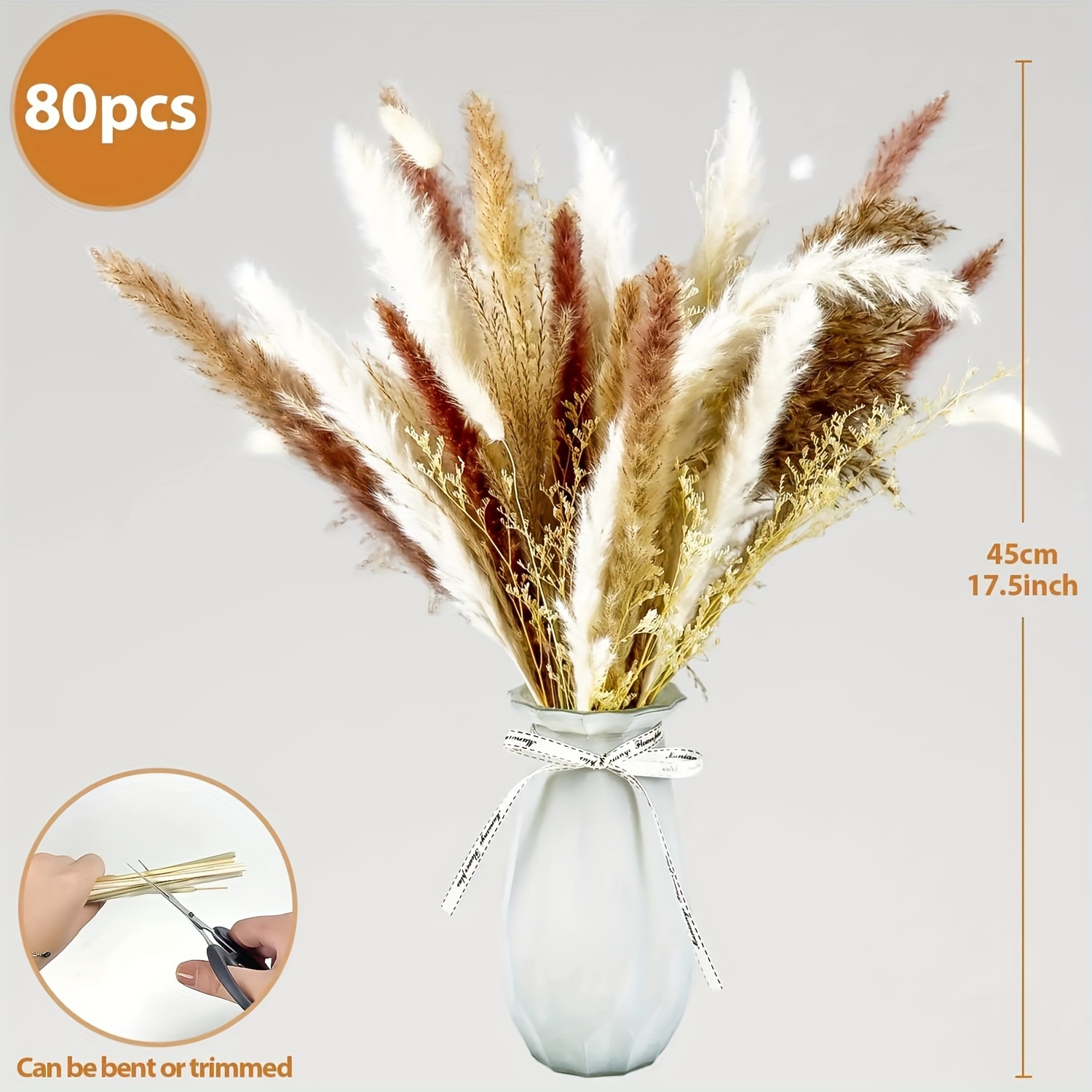 80pcs pampas grass bouquet