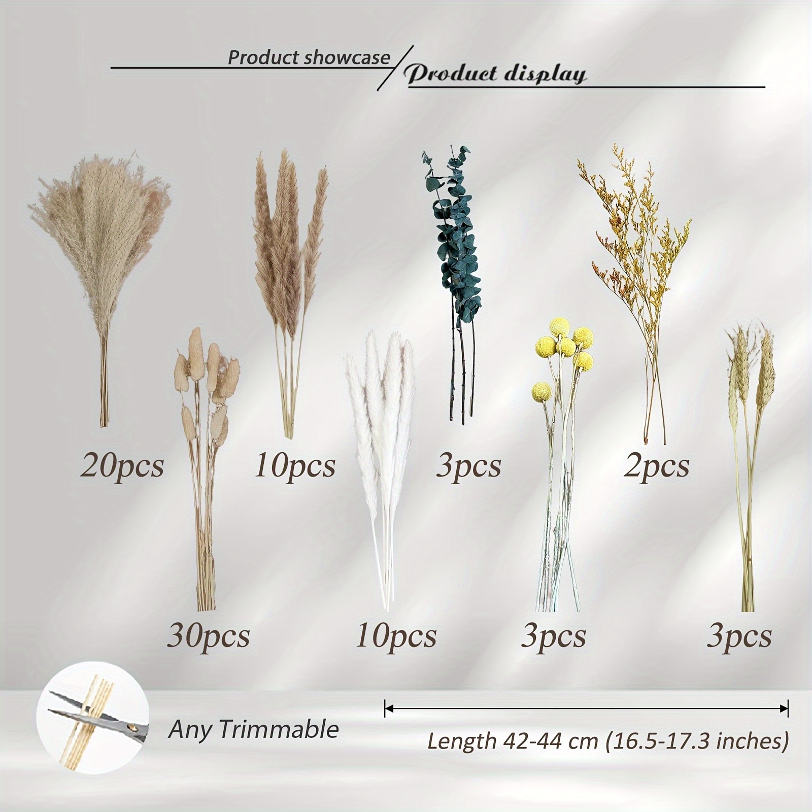 81pcs pampas grass bouquet
