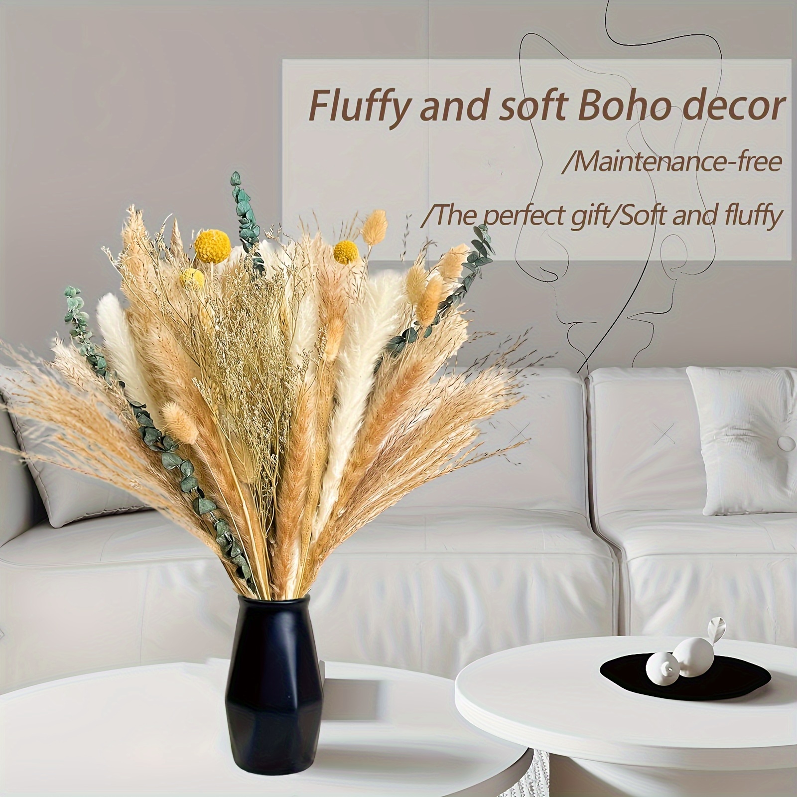 81pcs pampas grass bouquet