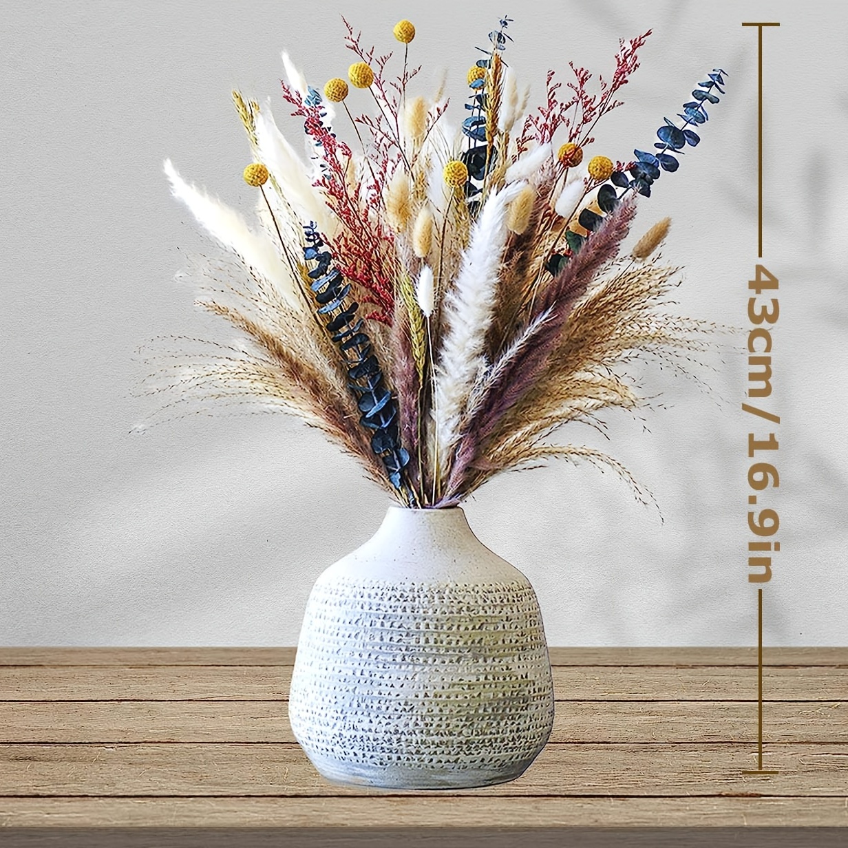 87pcs pampas grass bouquet