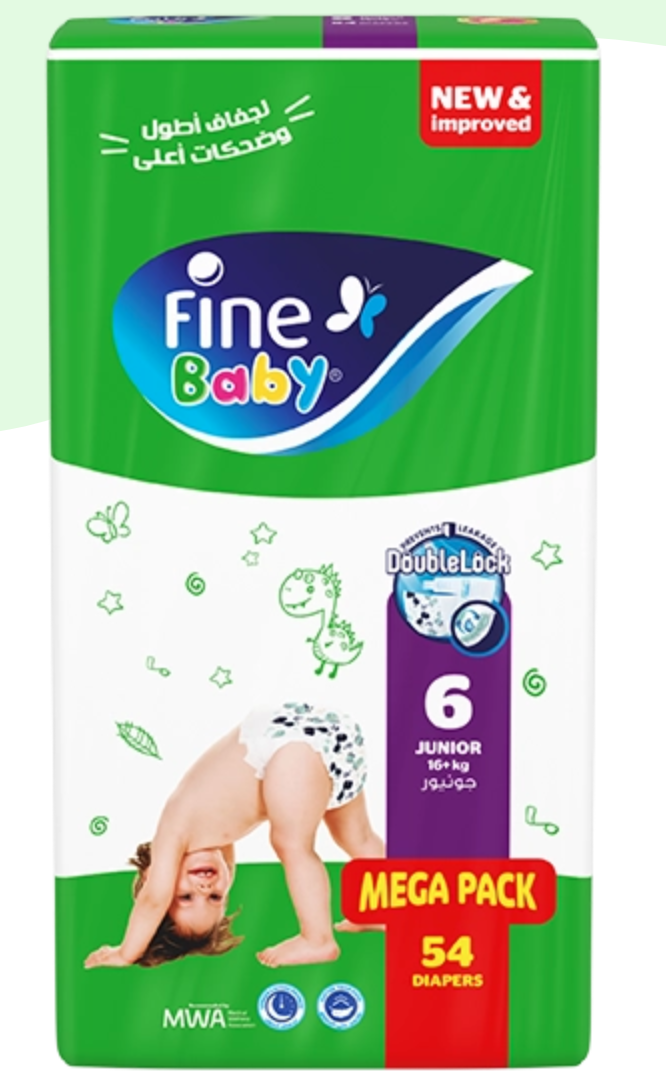Fine Baby - Diapers, Size 6, Junior 16+kg