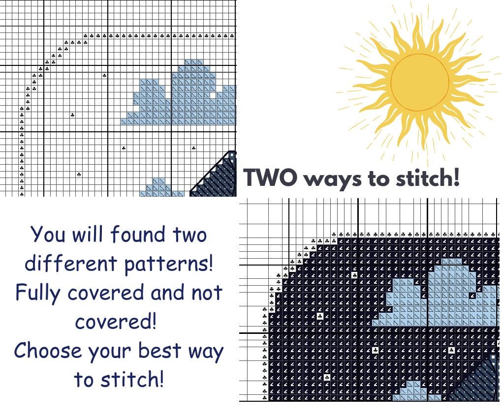 Siuvinėjimo kryželiu schema „Įsivaizduojamas pasaulis“ 