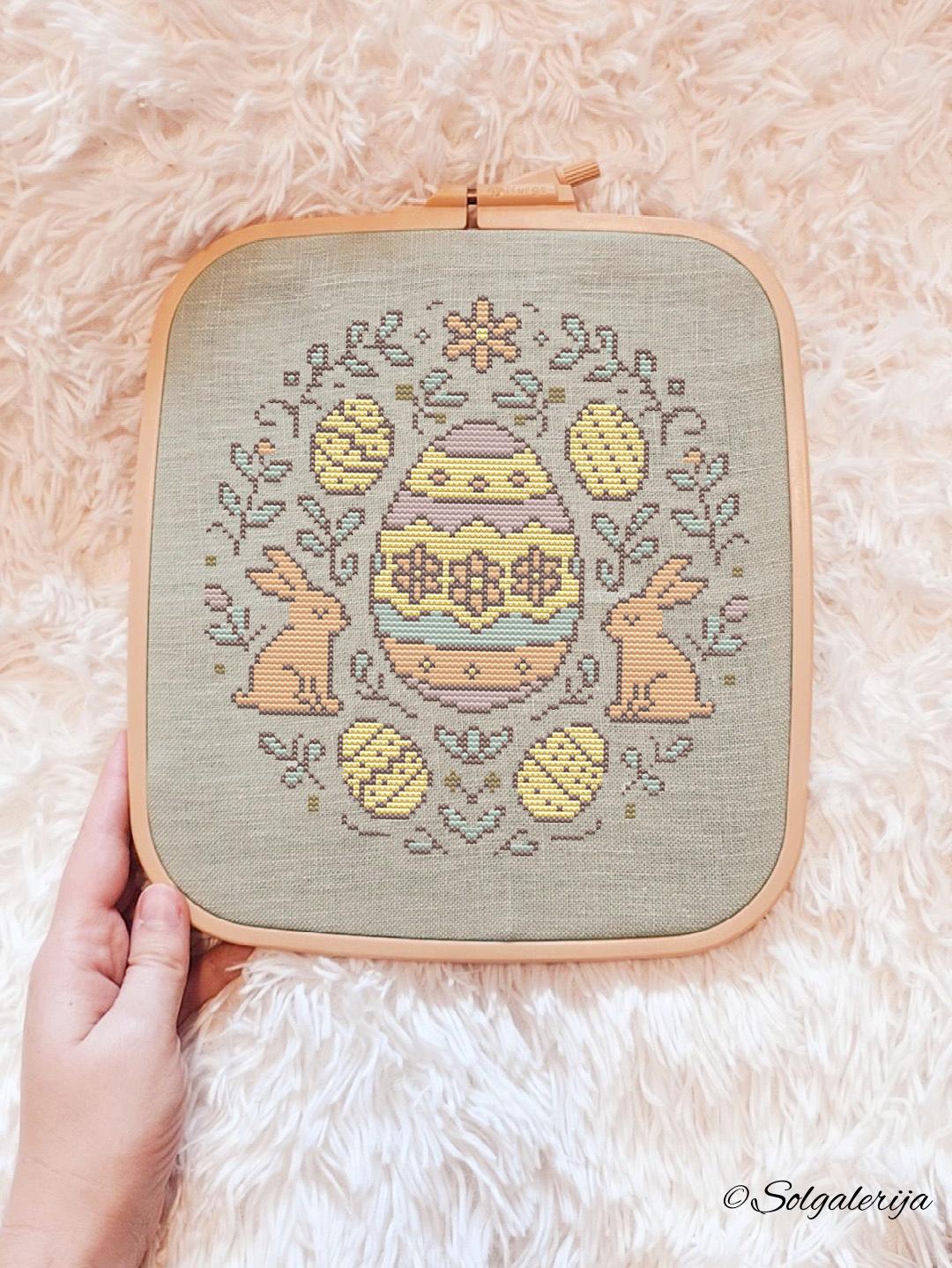 Siuvinėjimo kryželiu schema „Velykų grožis“