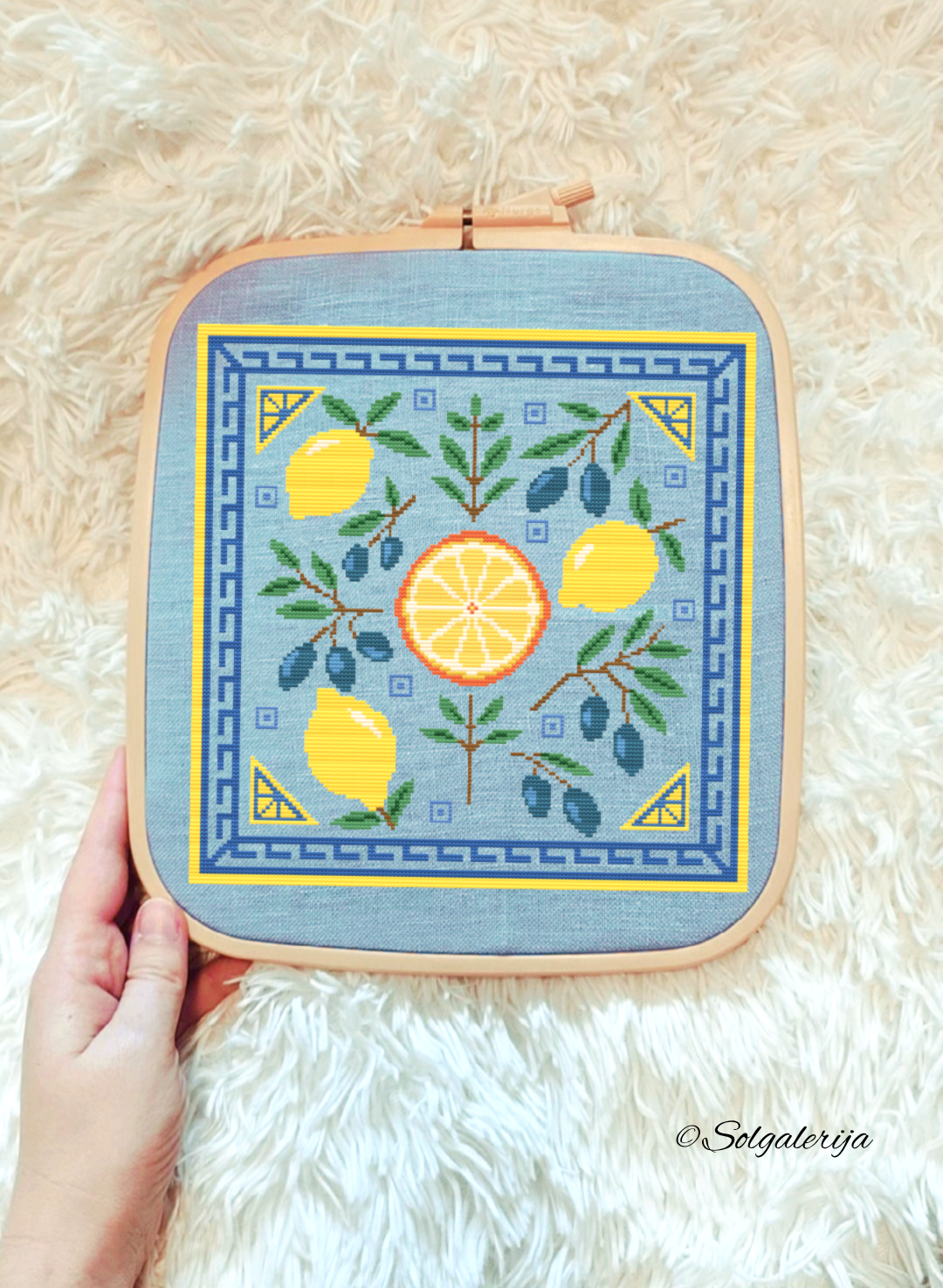 Siuvinėjimo kryželiu schema "Graikijos skonis"