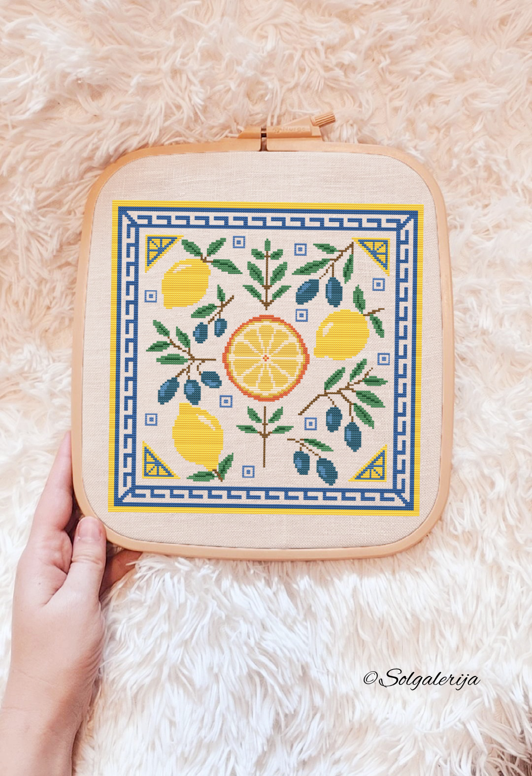 Siuvinėjimo kryželiu schema "Graikijos skonis"