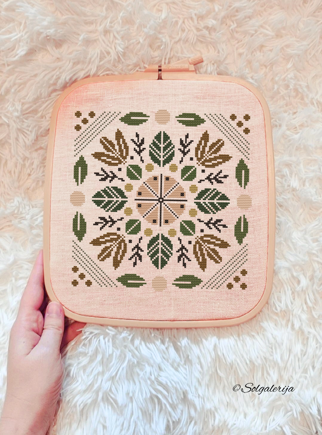 Siuvinėjimo kryželiu schema "Ateina ruduo"